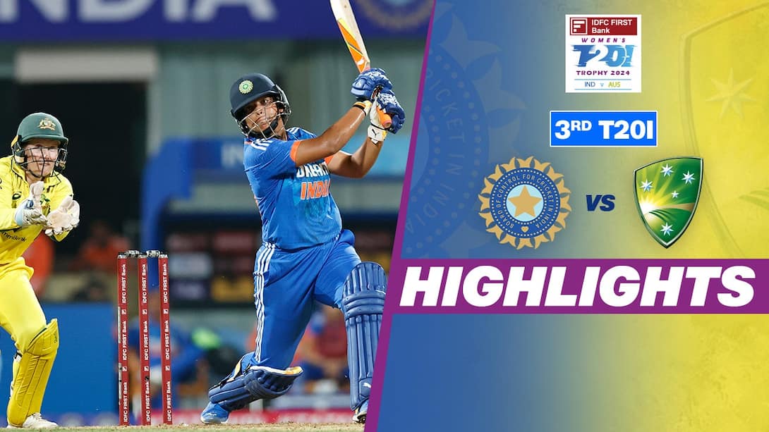 India Women vs Australia Women - 3rd T20I Highlights