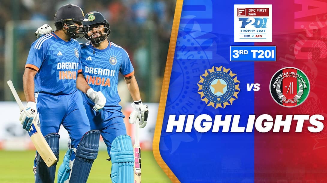 India vs Afghanistan - 3rd T20I Highlights