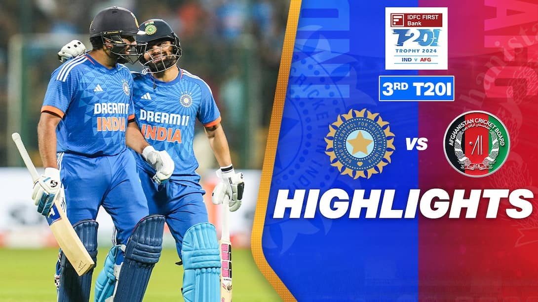 Watch India Vs Afghanistan 3rd T20I Highlights Video Online(HD) On