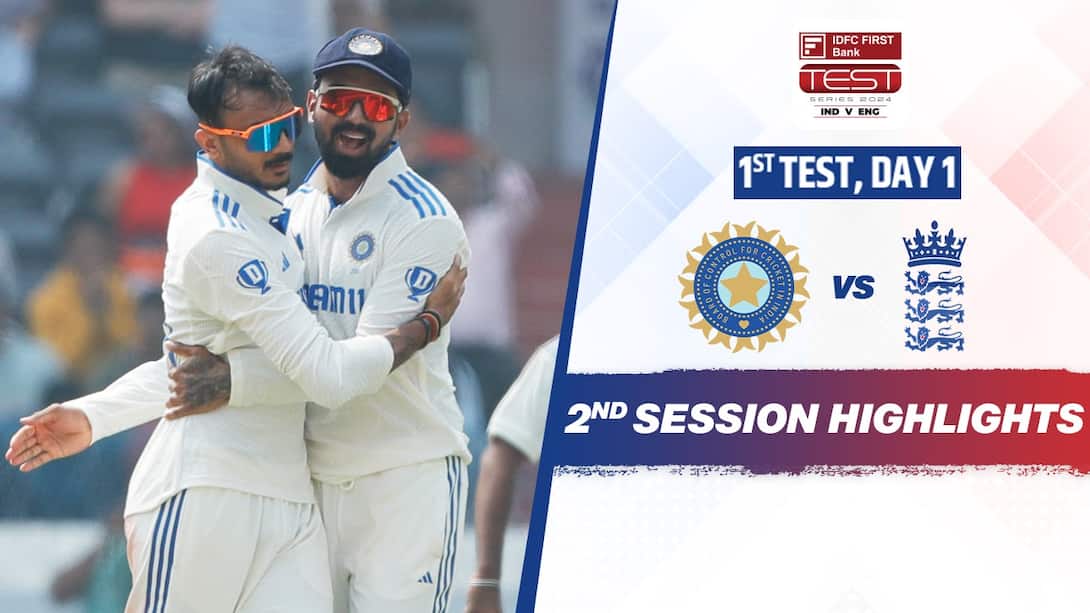 India vs England - 1st Test - Day 1 - 2nd Session Highlights