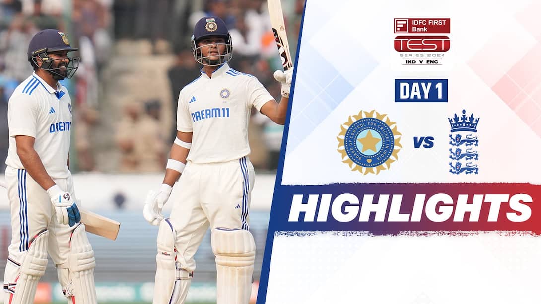 India vs England - 1st Test - Day 1 Highlights