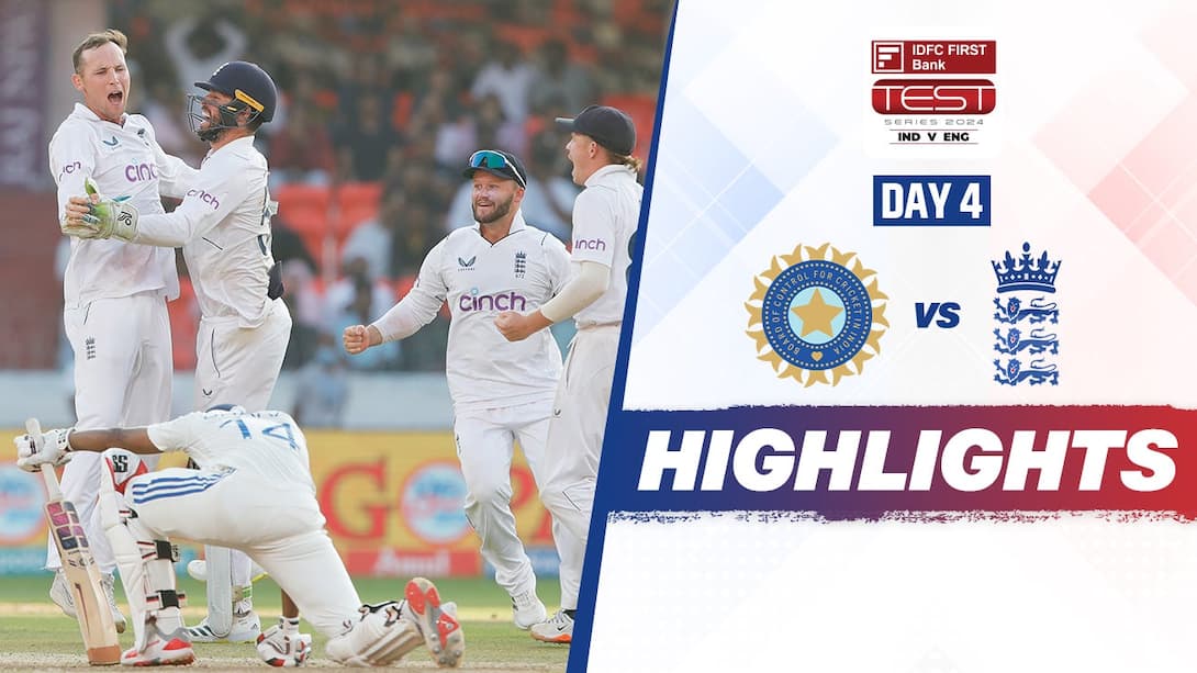 India vs England - 1st Test - Day 4 Highlights