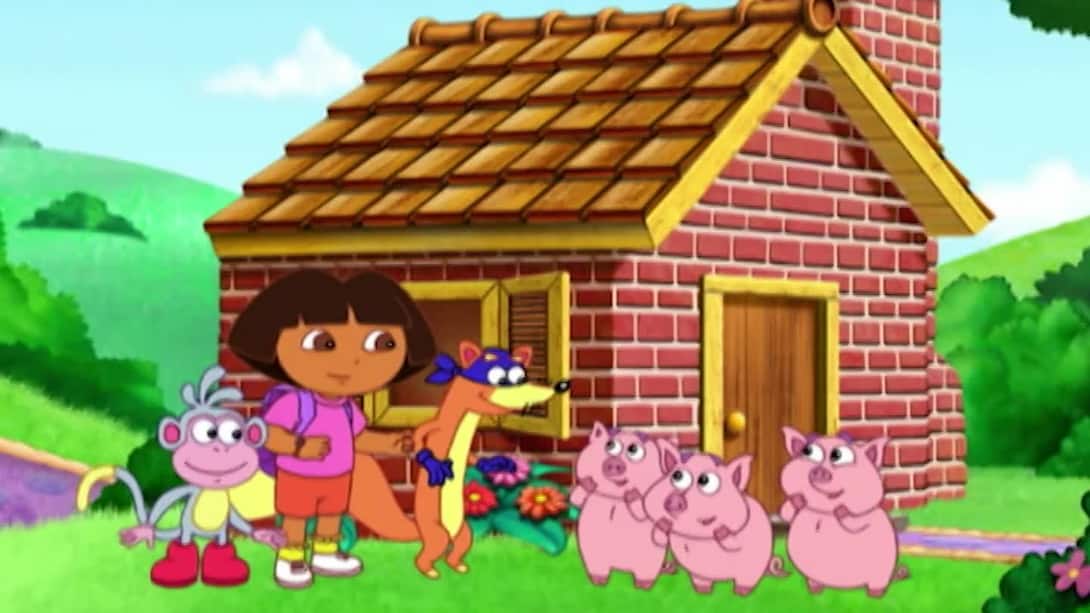 Dora saves the three little piggies