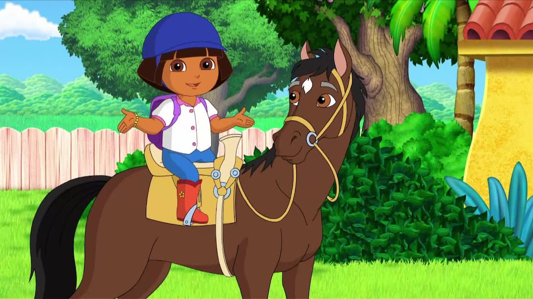 Dora's and Sparky's riding adventure!