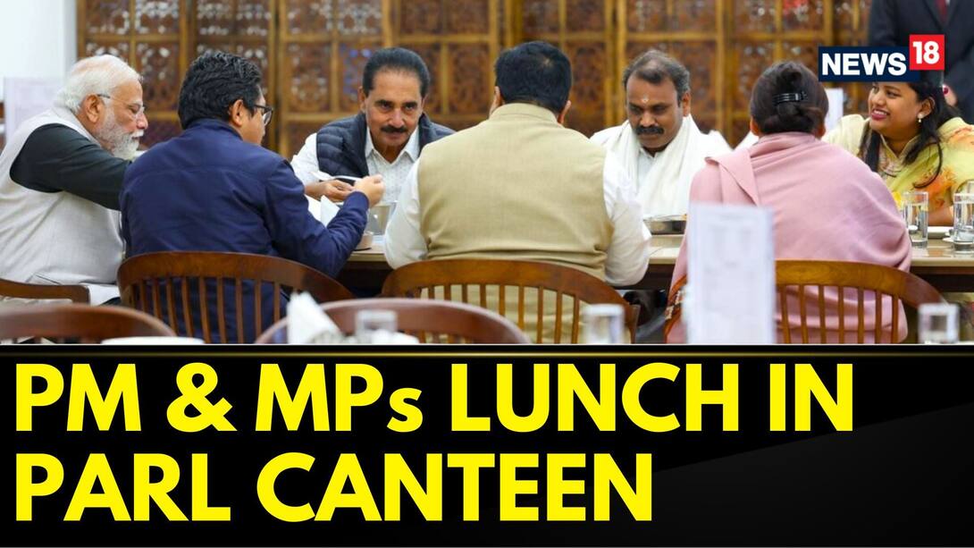 Prime Minister Modi Had Lunch With Fellow MPs At Parliament Canteen