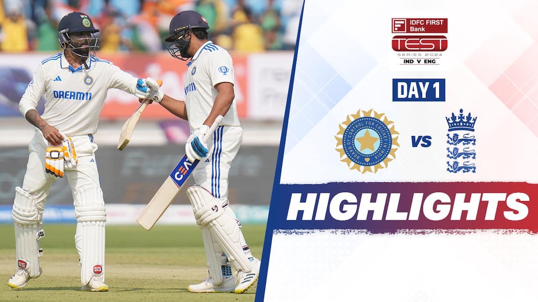 Watch India Vs England - 3rd Test - Day 1 Highlights Video Online 