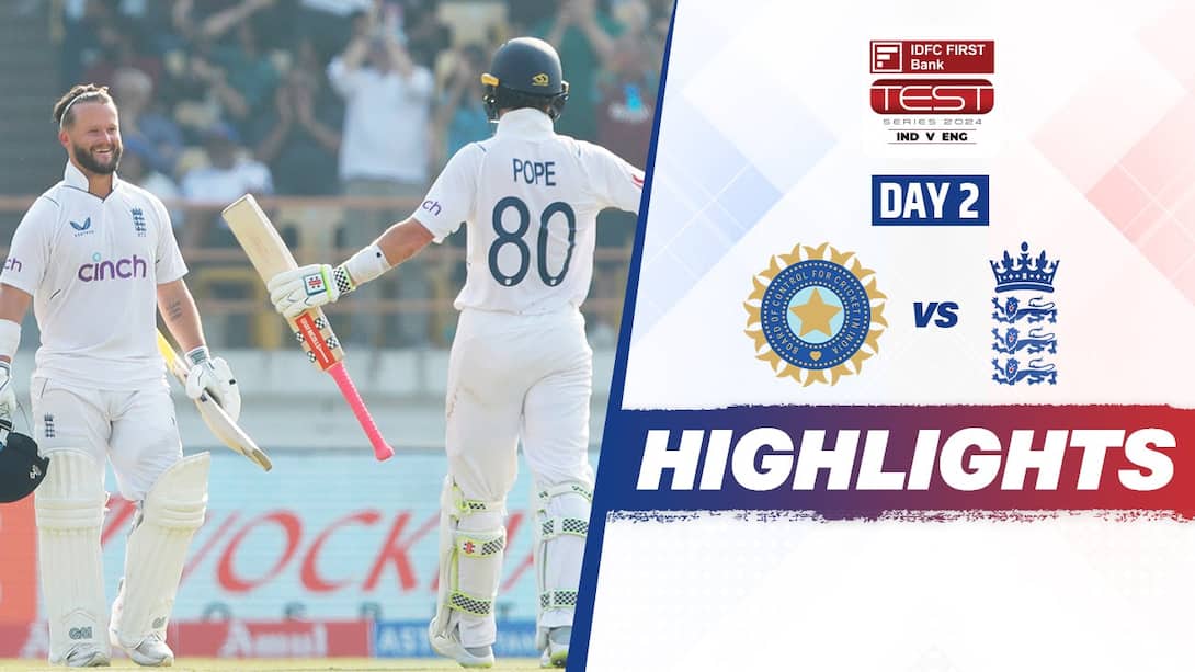 India vs England - 3rd Test - Day 2 Highlights