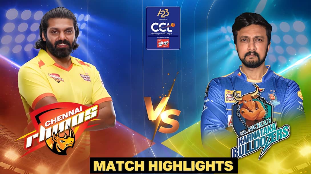 Chennai Rhinos vs Karnataka Bulldozers Match 11 Highlights