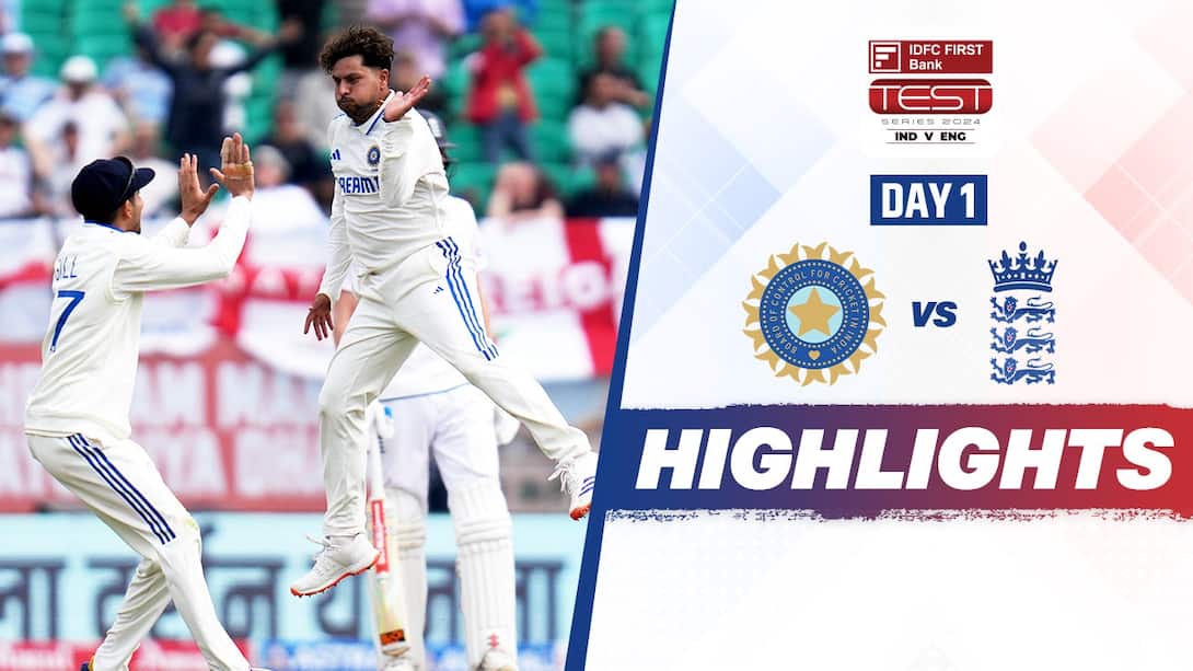 India vs England - 5th Test - Day 1 Highlights