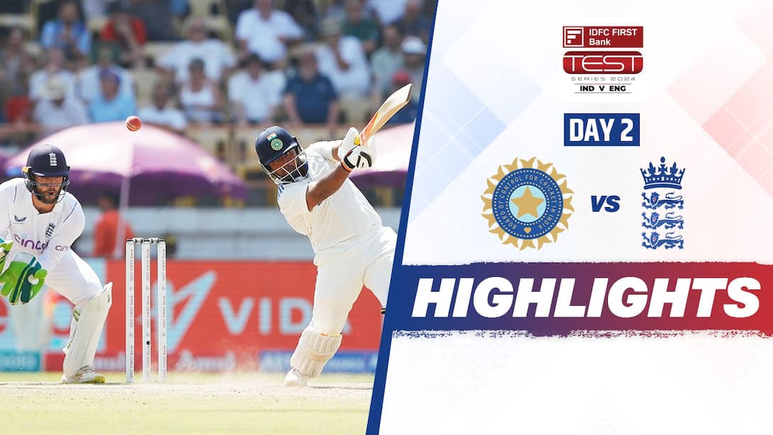 India vs England - 5th Test - Day 2 Highlights