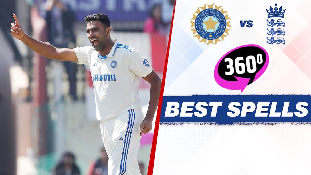 India vs England - Ashwin's 5/77 vs England In 5th Test In 360°