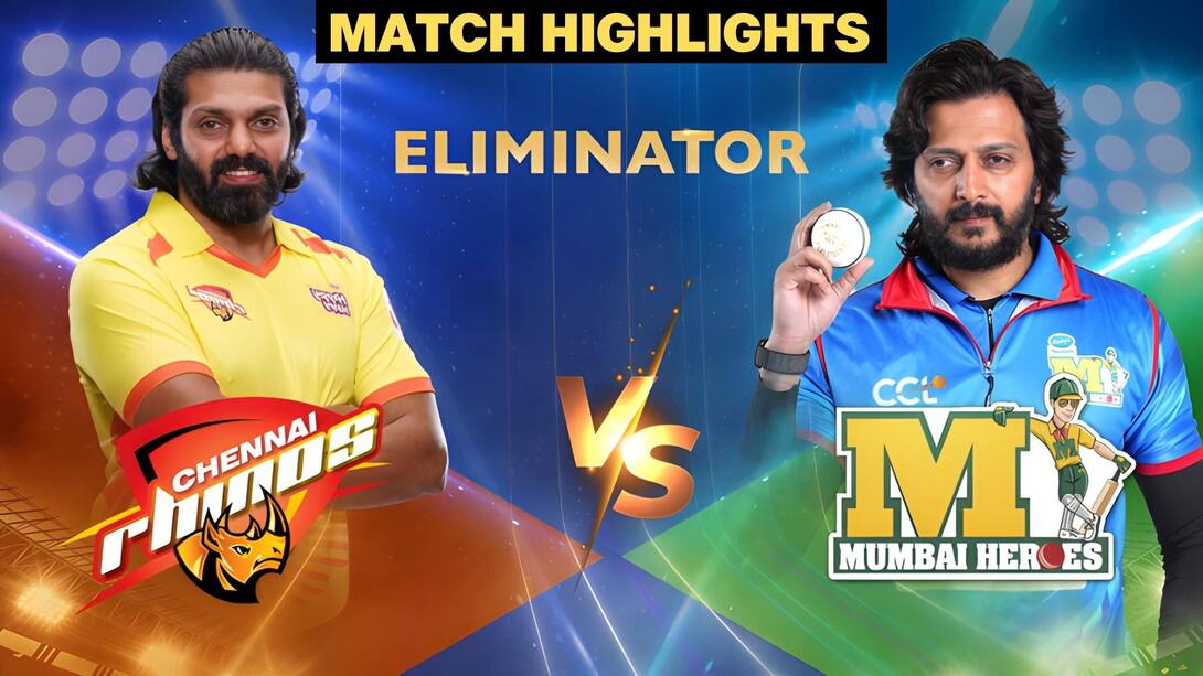 Eliminator 1: Chennai Rhinos Vs Mumbai Heroes Match Highlights