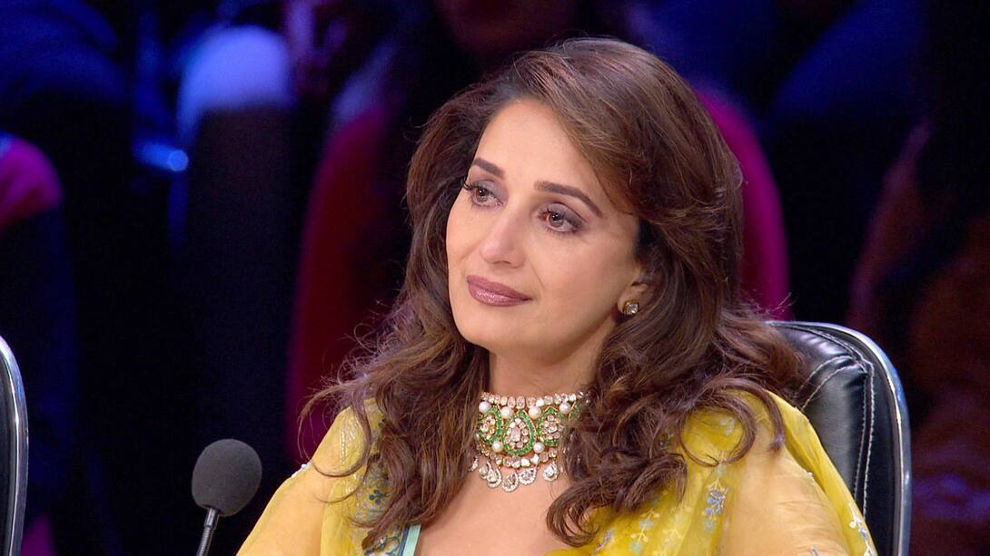 Is Madhuri Dixit crying?