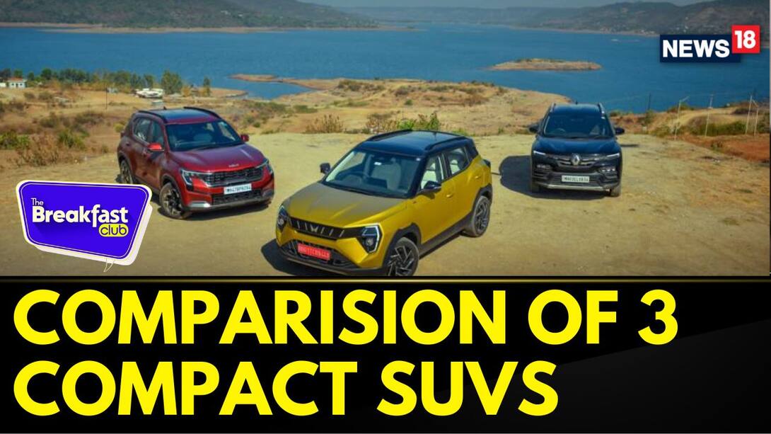 Watch Mahindra XUV 3XO Vs Kia Sonet Vs Renault Kiger Comparison Review