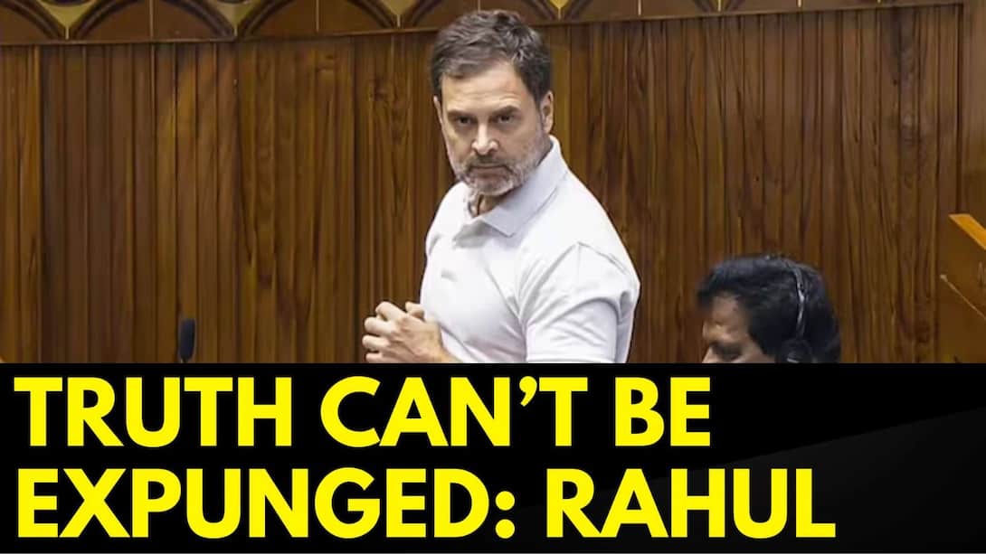 Rahul Gandhi Reacts After His Lok Sabha Speech Expunged 