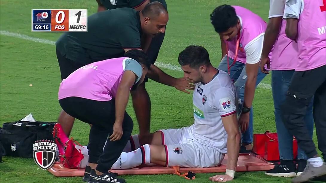 Juric Exits The Field On Stretcher