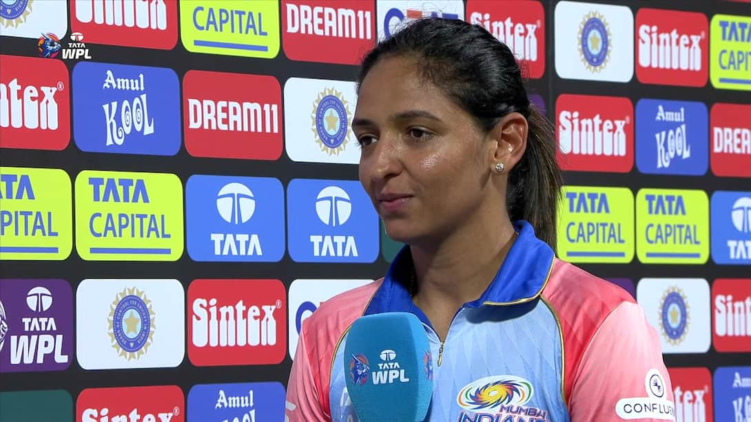 Watch Gujarat Giants Vs Mumbai Indians Harmanpreet Kaur Interview