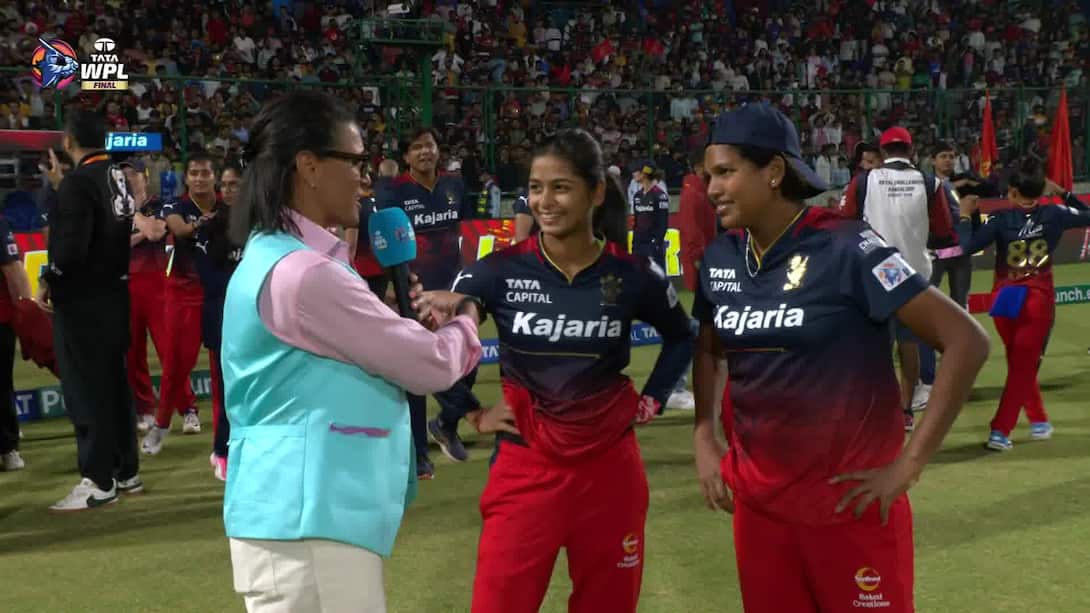 DC vs RCB - Post-Match Interview - Shreyanka Patil & Asha Sobhana