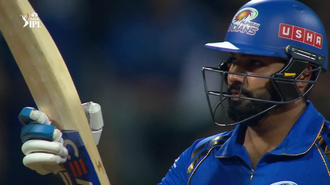 Rohit Leads MI's Chase With A Fifty