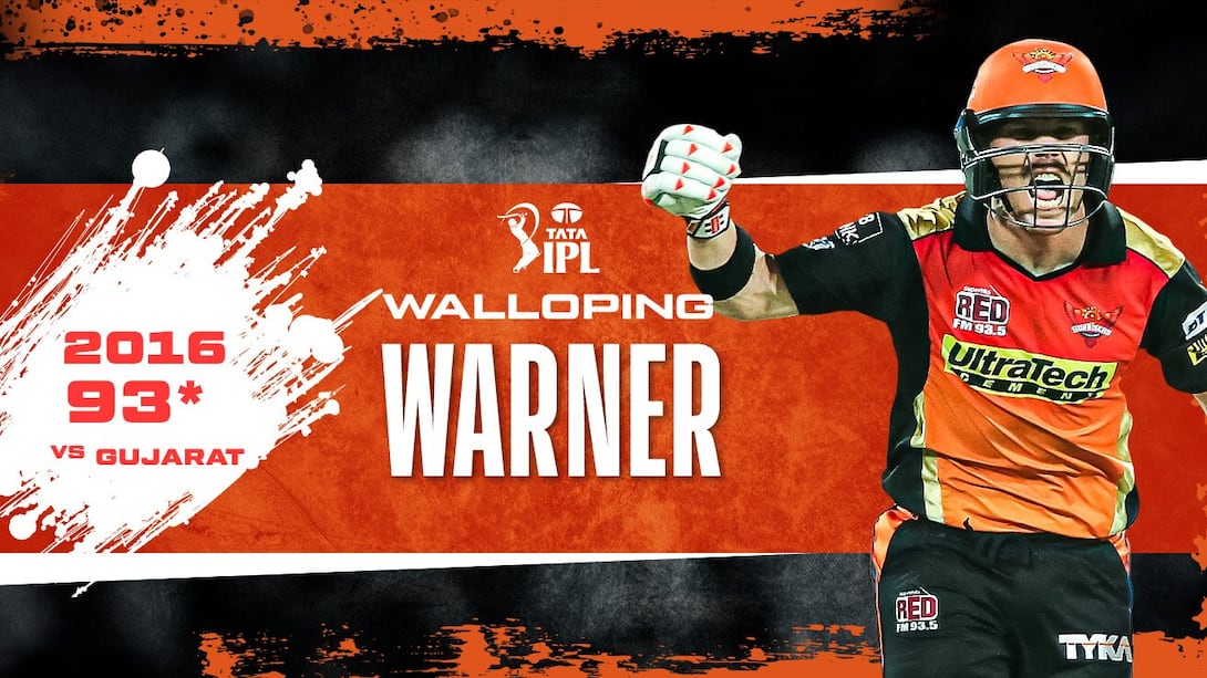 2016: Warner's 93* vs Gujarat