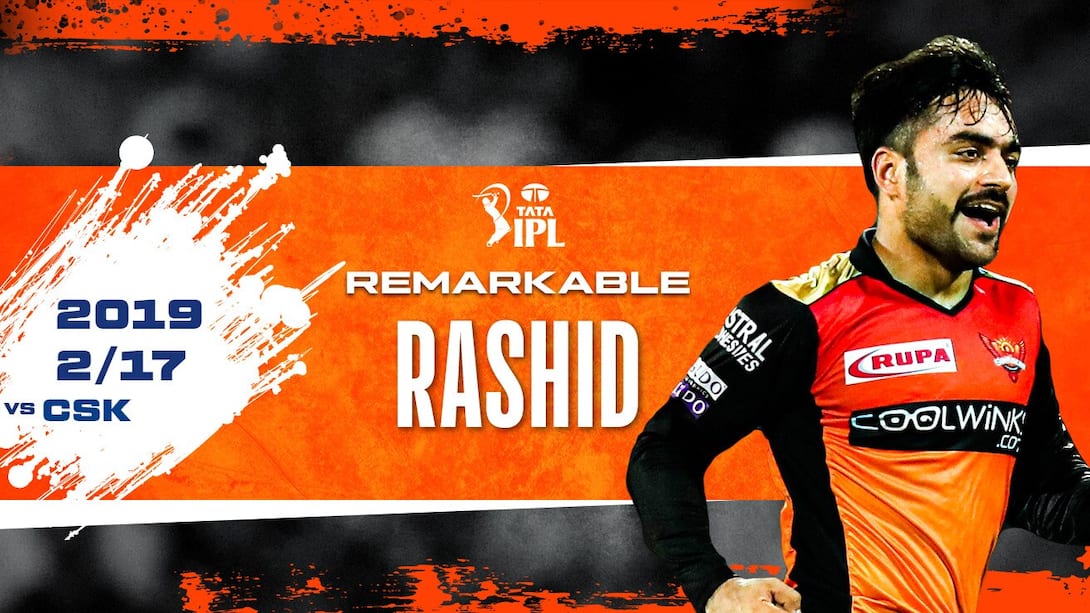 2019: Rashid's 2/17 vs CSK