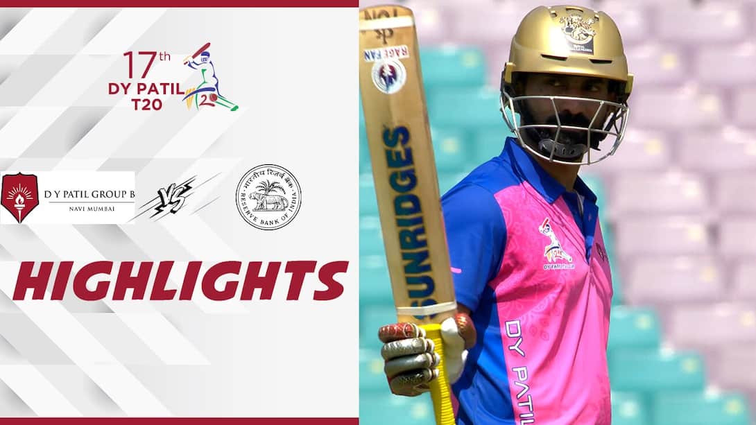 Highlights: DY Patil B vs RBI