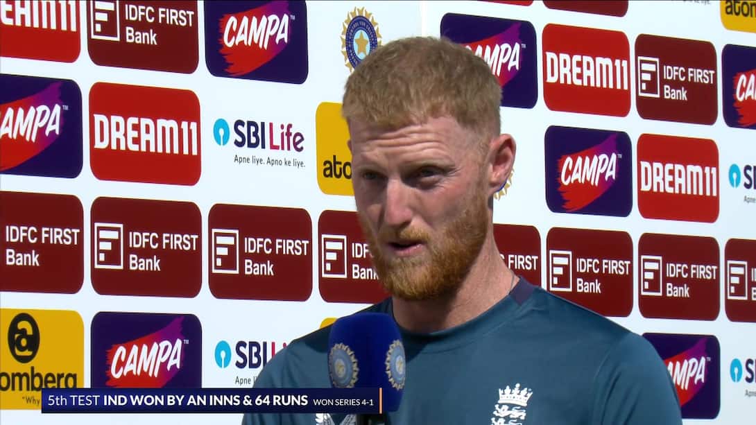 Ind Vs Eng - Post-Match Interview - Ben Stokes