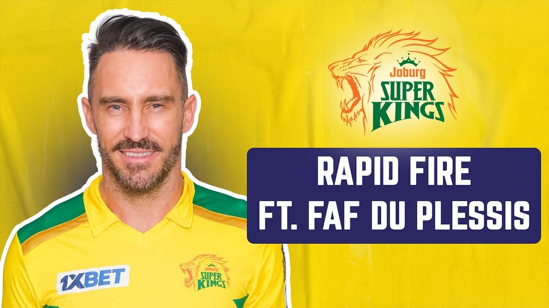 SA20 - Faf Du Plessis Rapid Fire