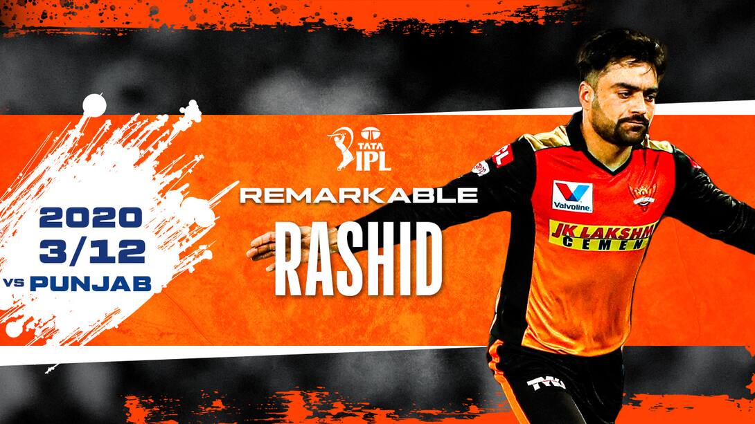 2020: Rashid's 3/12 vs Punjab
