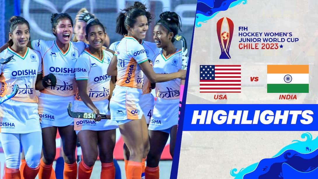 FIH Hockey Women's Junior World Cup 2023 - USA vs India - Highlights