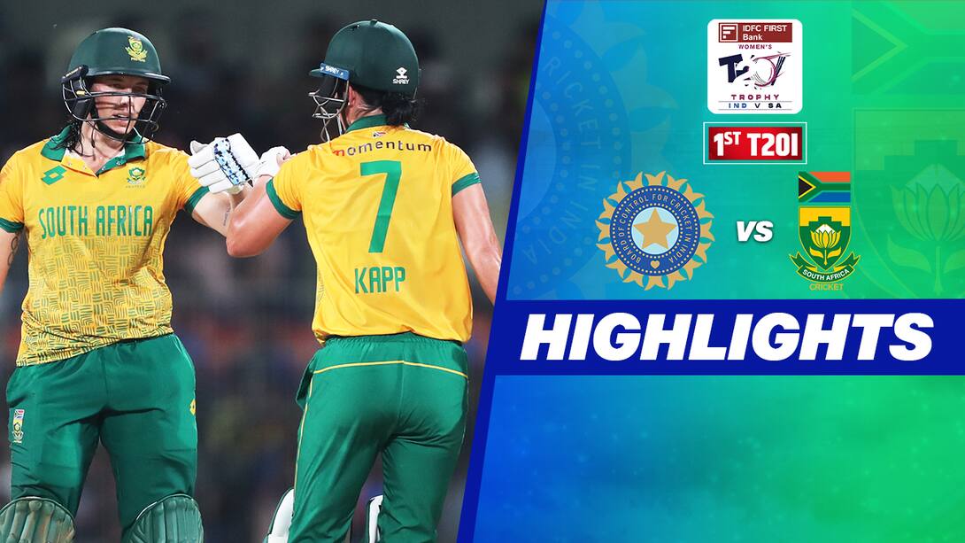 Watch India Women Vs South Africa Women 1st T20I Highlights Video Watch india women vs south africa women 1st t20i highlights video