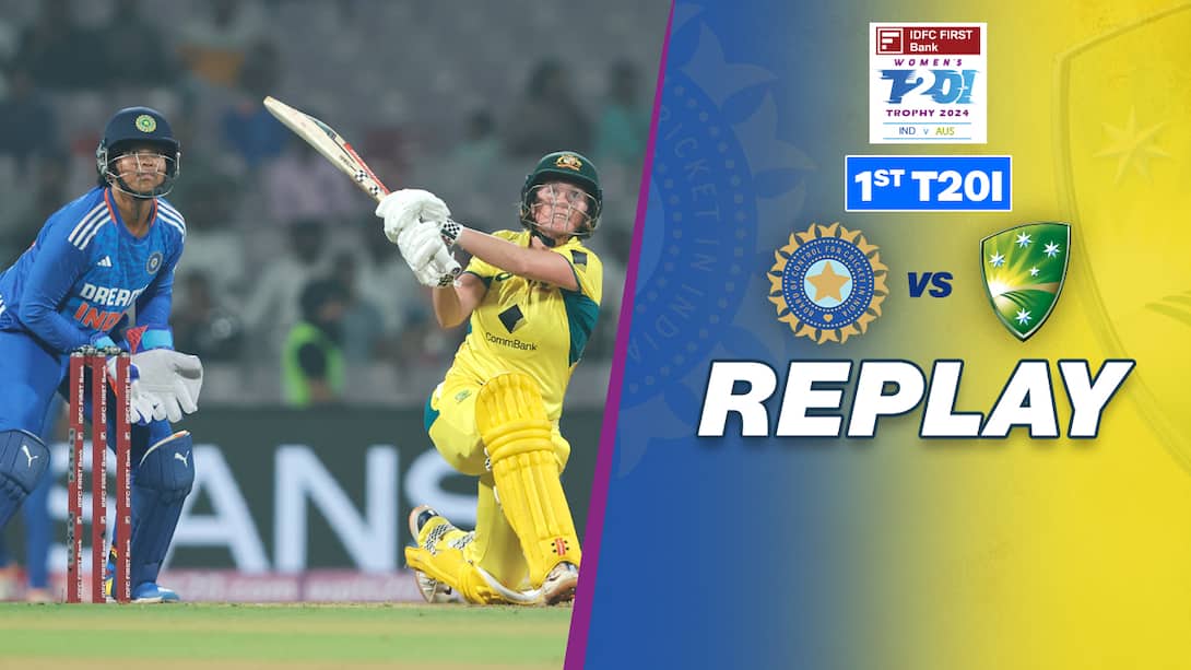 Replay - 1st T20I - India Women vs Australia Women