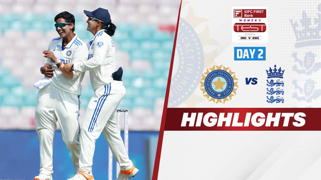 India Women vs England Women - Only Test - Day 2 Highlights