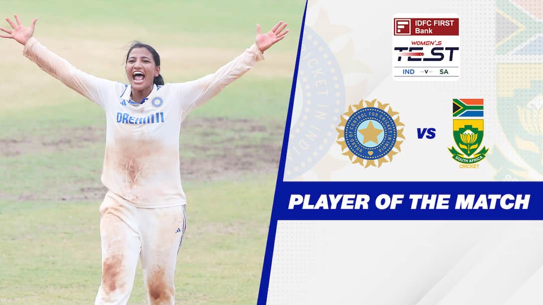 India Women vs South Africa Women - Only Test - Player Of The Match