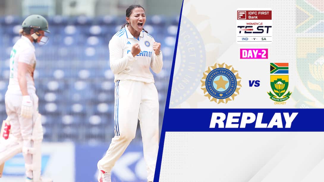 India Women vs South Africa Women - Only Test - Day 2 Replay