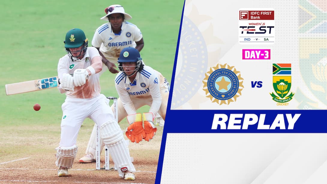 India Women vs South Africa Women - Only Test - Day 3 Replay