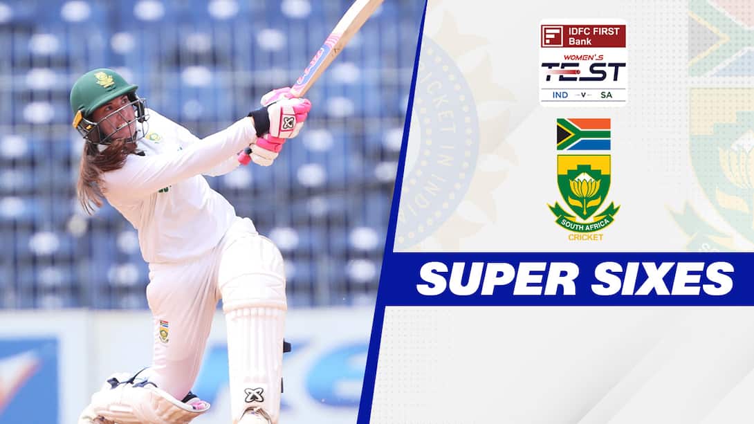India Women vs South Africa Women - Only Test - 1st Innings - South Africa Women Super 6s
