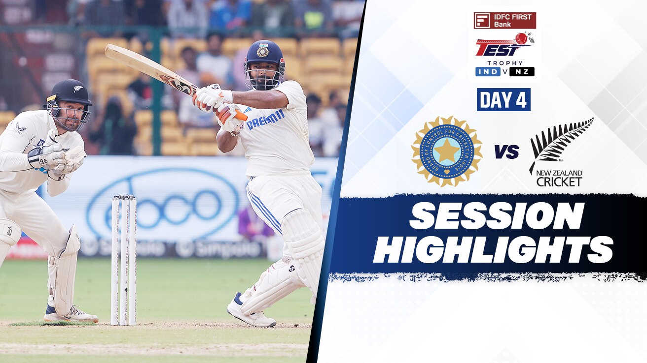 Watch India Vs New Zealand - 1st Test - Day 4 - 1st Session Highlights ...