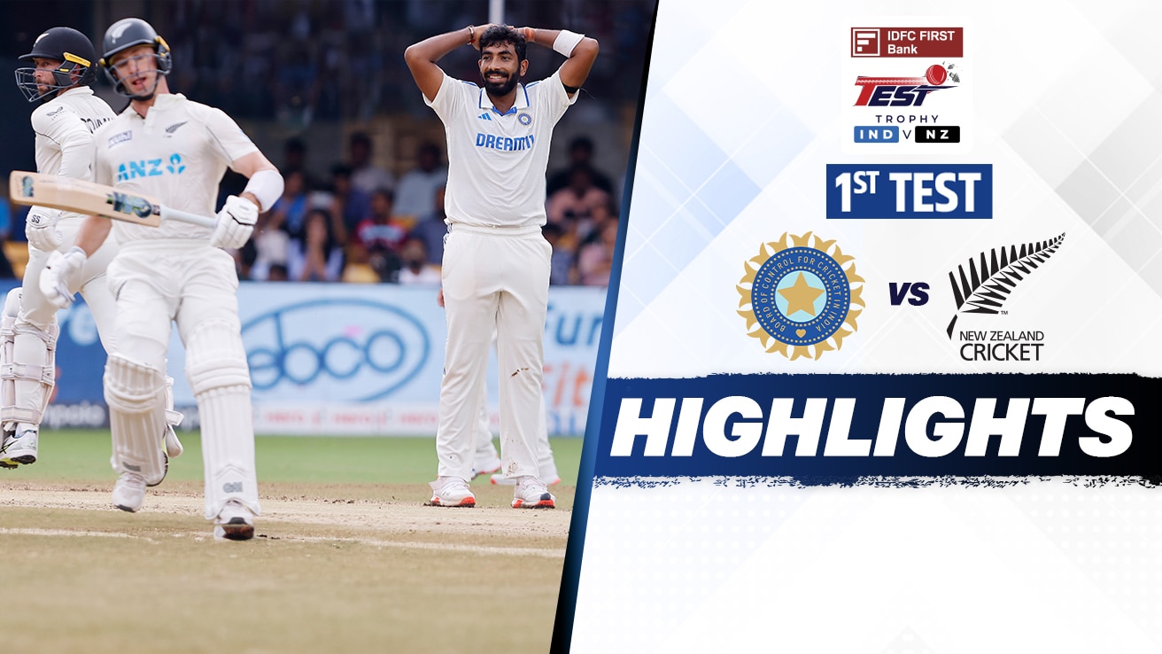 india versus new zealand first test highlights