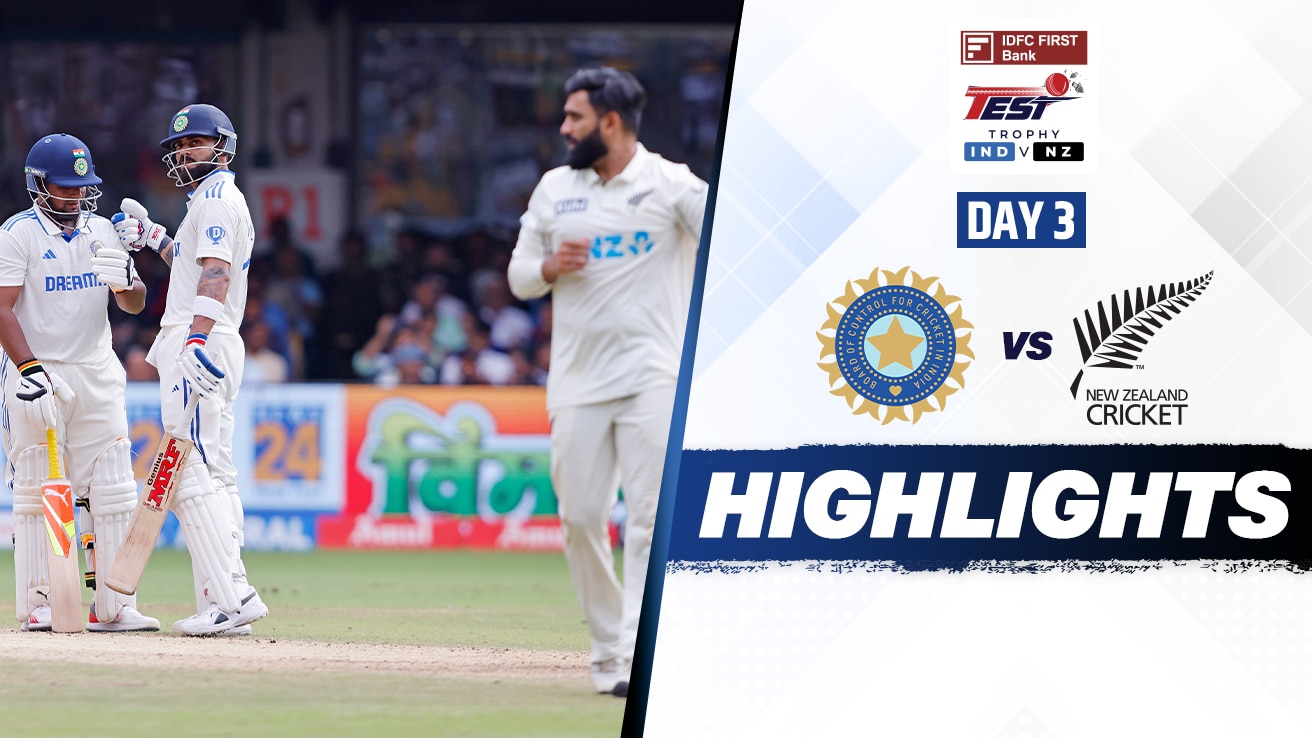 India vs New Zealand - 1st Test - Day 3 Highlights