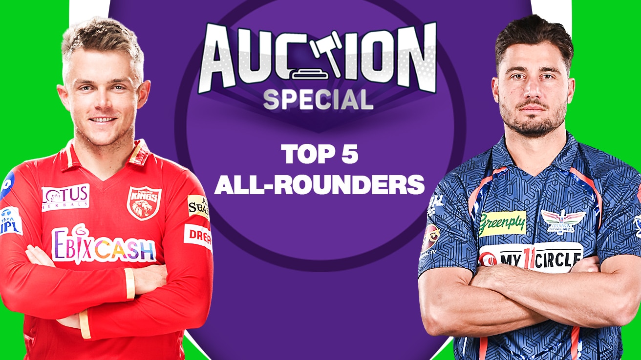 TATA IPL 2025 Auction - Top 5 All-Rounders