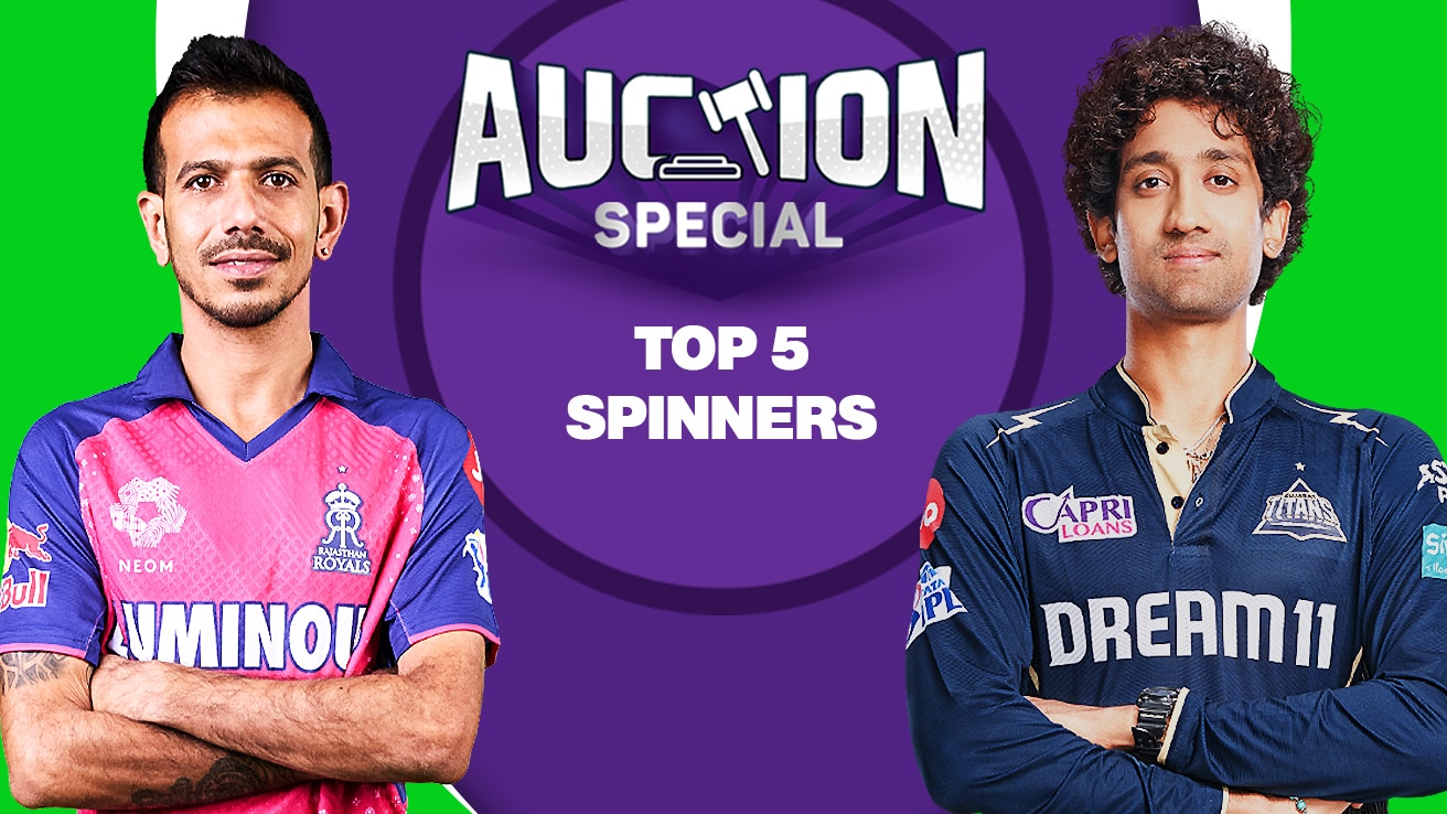 TATA IPL 2025 Auction - Top 5 Spinners