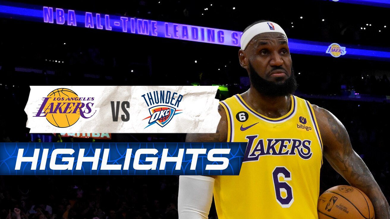 Watch Lakers 130-133 Thunder Video Online(HD) On JioCinema