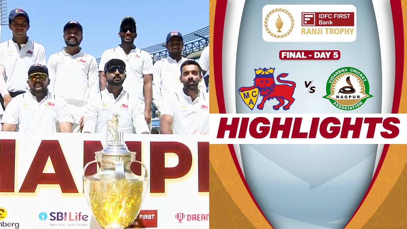 Watch Mumbai Vs Vidarbha - Final - Day 5 - Highlights Video Online(HD ...