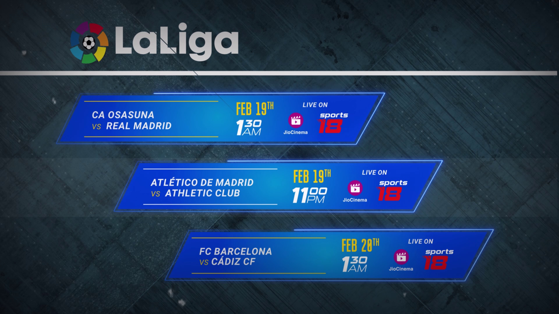 Watch La Liga GW 22 Promo Video Online(HD) On JioCinema