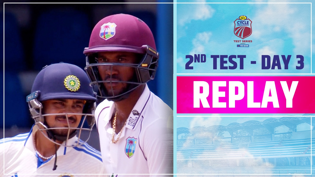 Watch Day 3 WI Vs India Replay Video Online(HD) On JioCinema