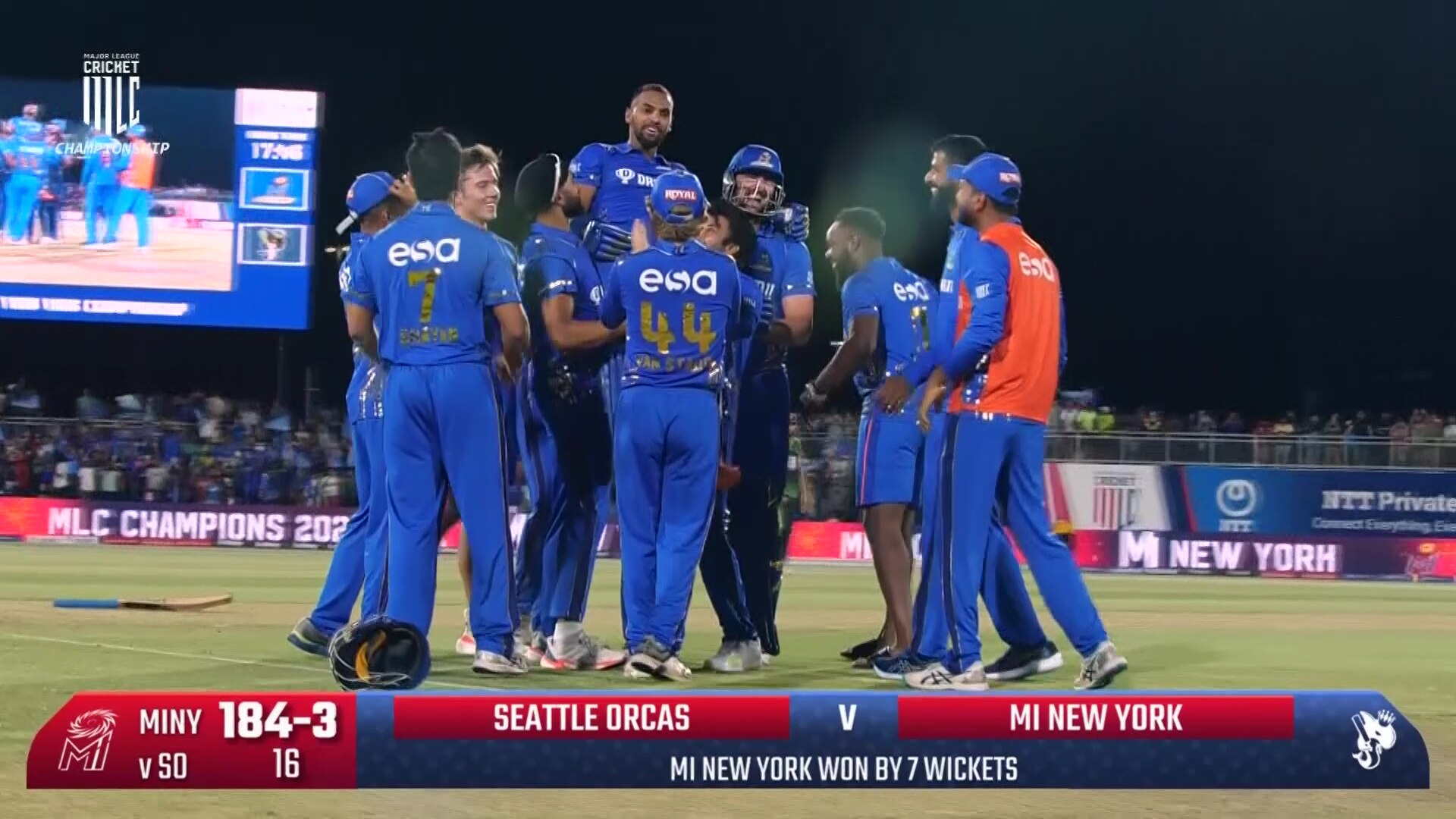 Watch Winning Moment! MI New York Are Champs Video Online(HD) On JioCinema